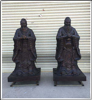 2米高孔子铜像